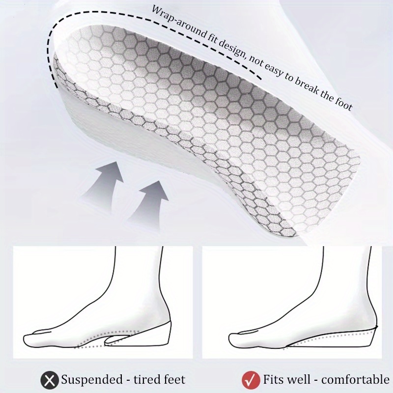 Big Foot Height Increase Inserts For Men - Shoe Lifts Size 10.5 To 13, Jota Brand