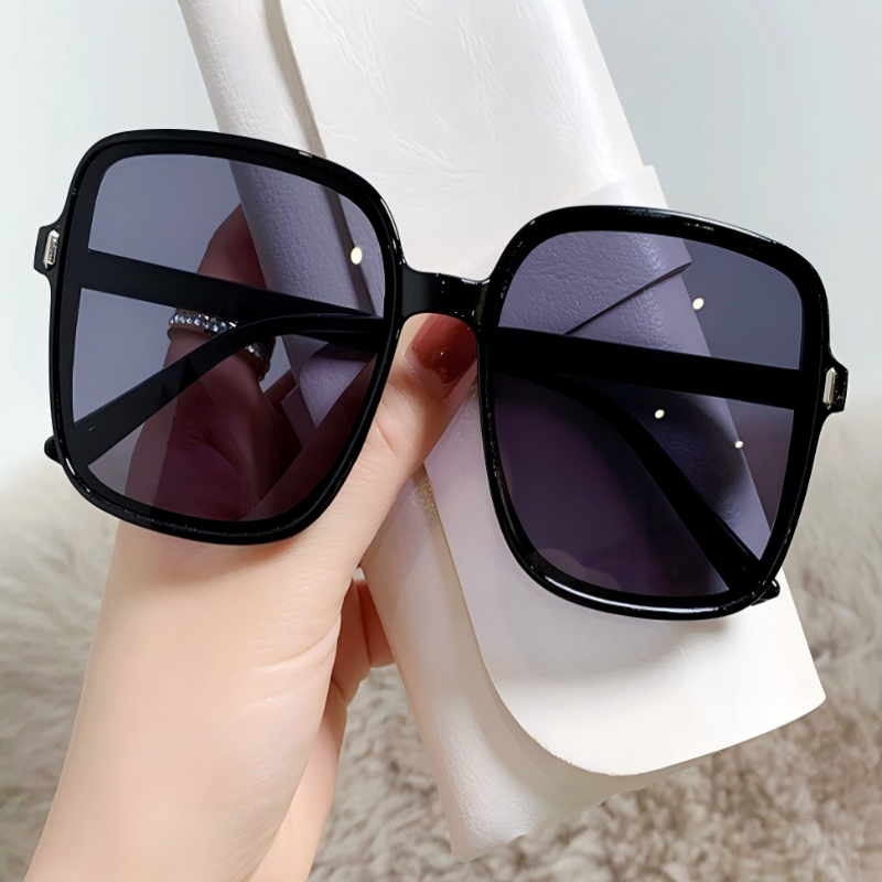 TEMU 3pcs Women's Interchangeable Square Frame Glasses - White/beige/black Frames & Gradient/brown/tan Lenses Suitable For Casual & Formal Eyewear,