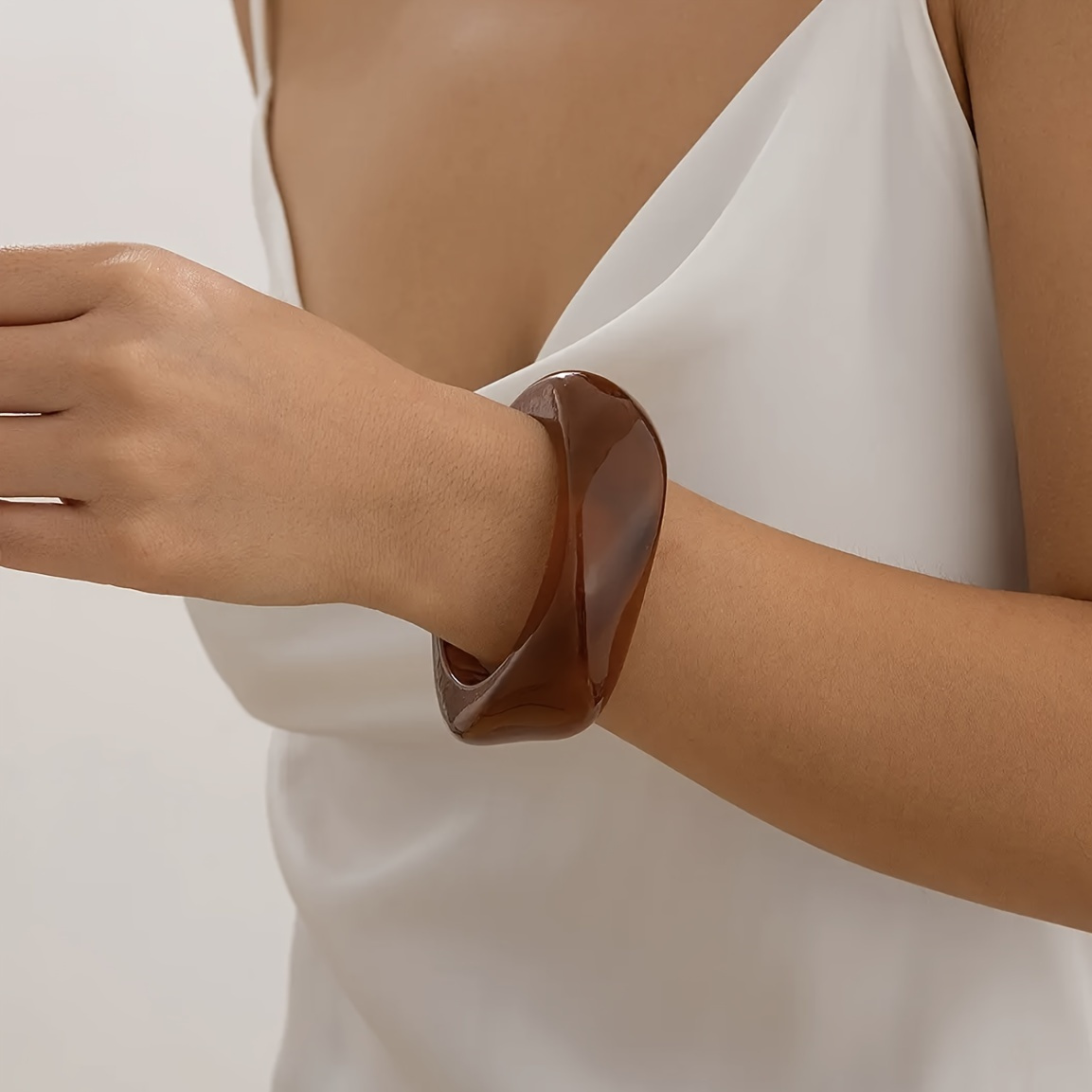 3pcs Acrylic Bracelet Set, Unique Irregular Design