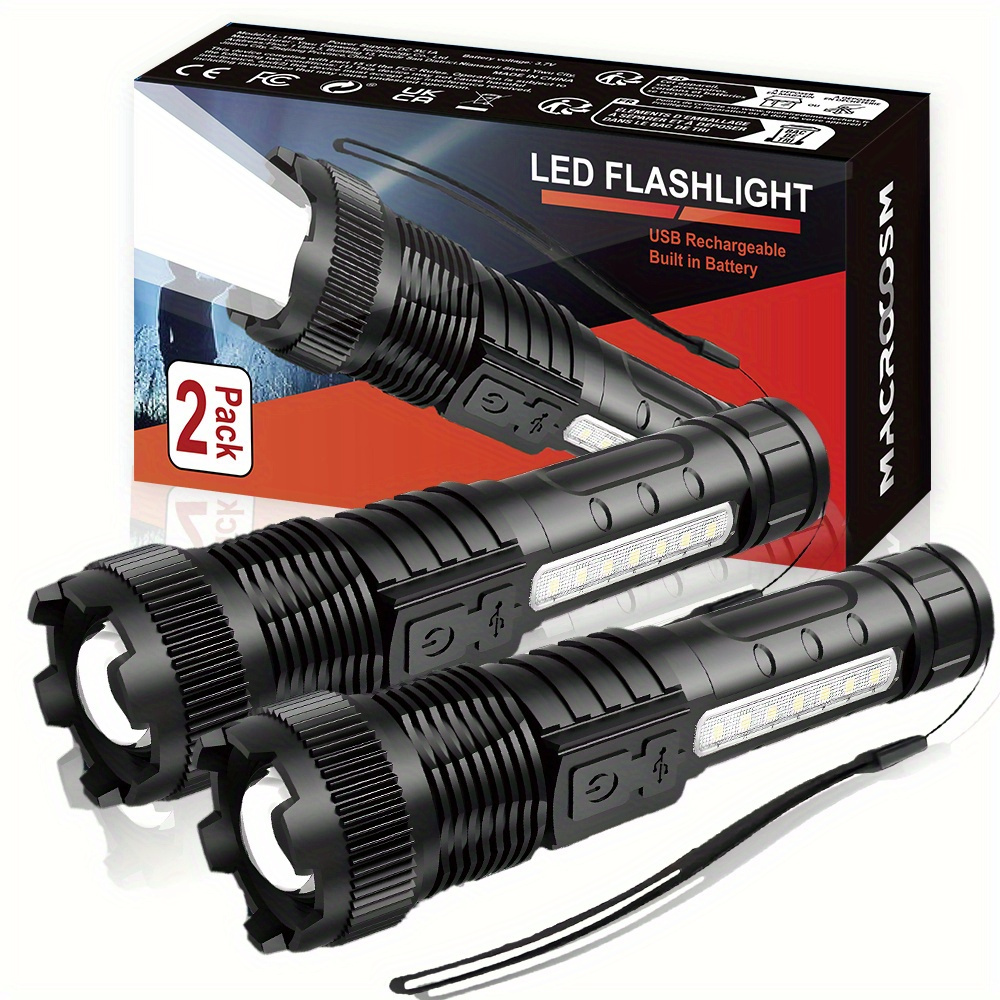 

A Multifunctional Outdoor Flashlight, Featuring A Telescopic , Rechargeable Camping Light, Suitable For Travel, Camping, Hiking, Fishing, And Emergencies.