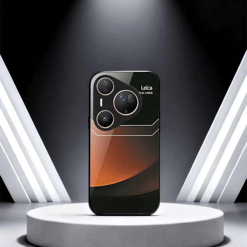 phone case gradient lelca orange patterned white light glass phone case with a   suitable for huawei  80  80pro  80 70 p  p50 p lite p30 enjoy80 70  20 mate70      y9a