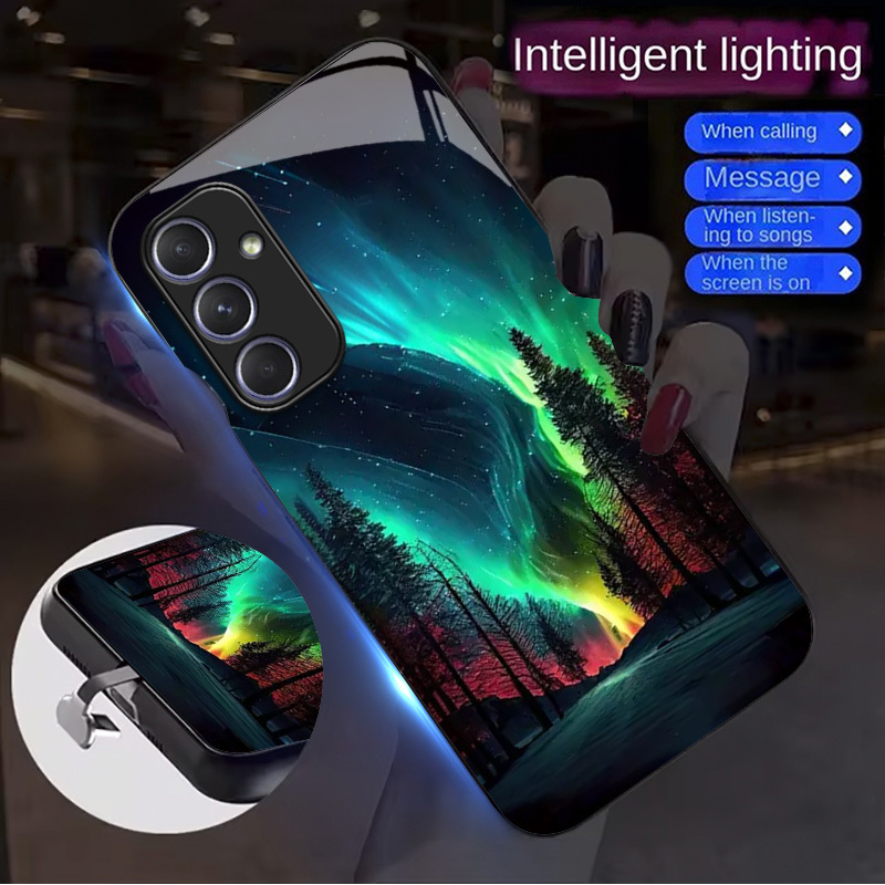 Aurora Glowing Phone Case Is Compatible With Samsung Galaxy S25 Ultra/S24  Ultra/S22 Ultra/S23 Ultra/S21 Ultra/S20 Ultra Featuring Colorful S