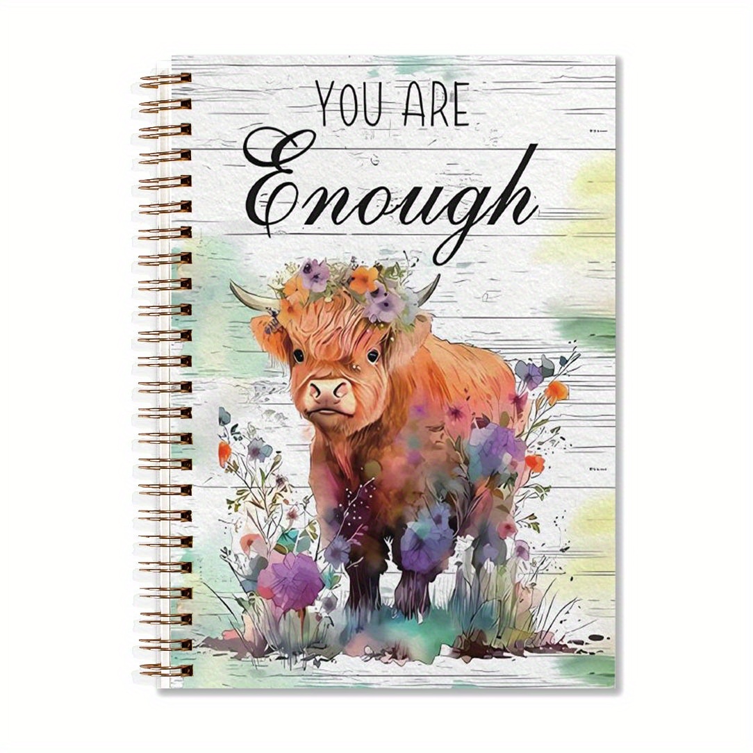 

1pc Inspirational Cow - " " - 5.5x8.3in, 50 , For , , Diary, For , , Christmas