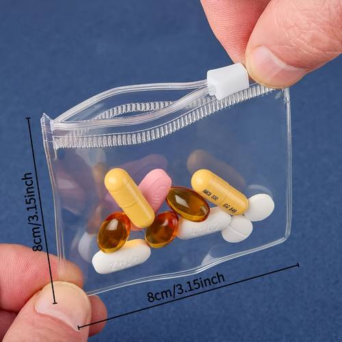 5 10pcs reusable medicine bags zipper medicine bag set bait bag jewelry storage bag self sealing medicine storage device and travel accessories other jewelry boxes organizers