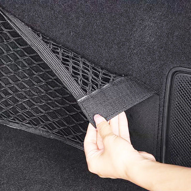 TEMU producto organizador de coche para respaldo de asiento - Bolsa de almacenamiento de malla elástica con bolsillos grandes | Red organizadora de