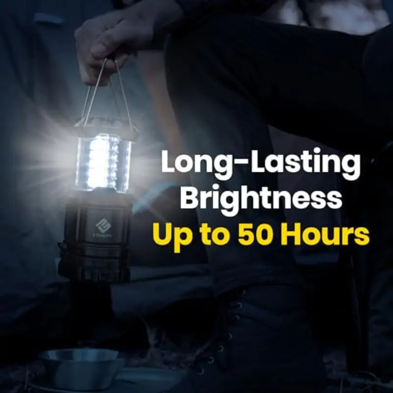 2 pack eticiency led flashlight & lantern - 395lm flashlight with usb charging, 30h , emergency power bank, compact & portable with hanging hook, usb-powered (batteries not included) for camping, power outages, indoor/outdoor use - ideal for home, survival, hurricane preparedness - ideal for adults & - durable led light with 30h , 395lm brightness, usb charging, multi-functional as lantern & power bank, for emergency & outdoor Product details 4