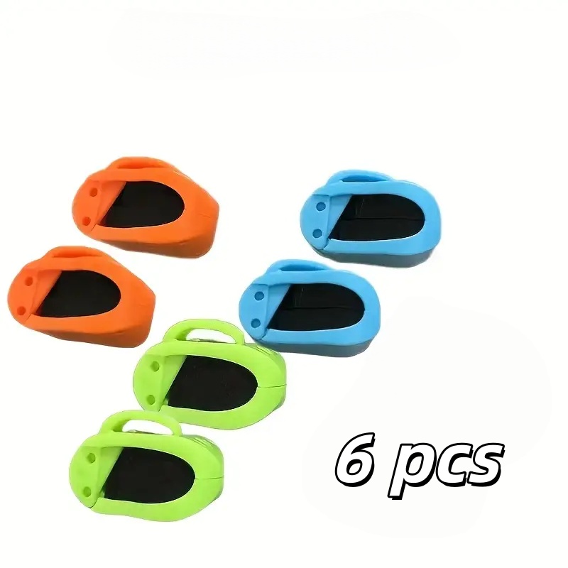 6pcs Multi-functional Rod Clips- Secure Carrier, No- Fishing Rod Organizer, High Elastic Rubber Rod Clips With Pressure Resistance Protection