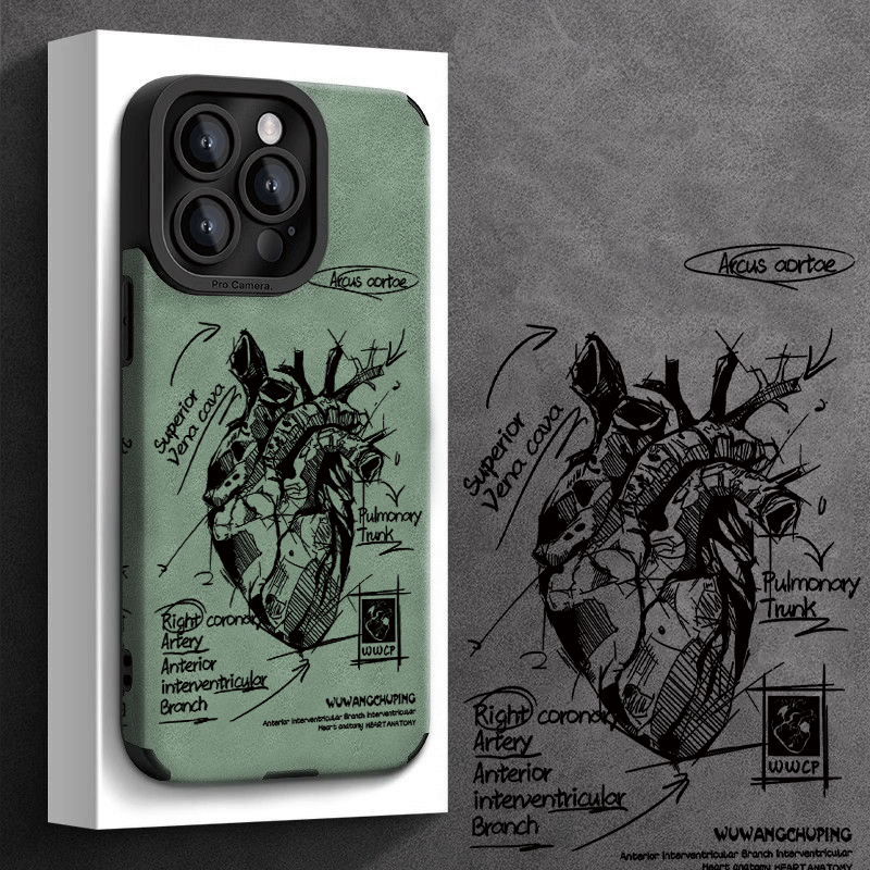 TEMU Line Heart Pattern Phone Case For Iphone 15/15plus/15pro/15promax, Iphone 14/14plus/14pro/14promax, Iphone 13/13pro/13promax, Iphone