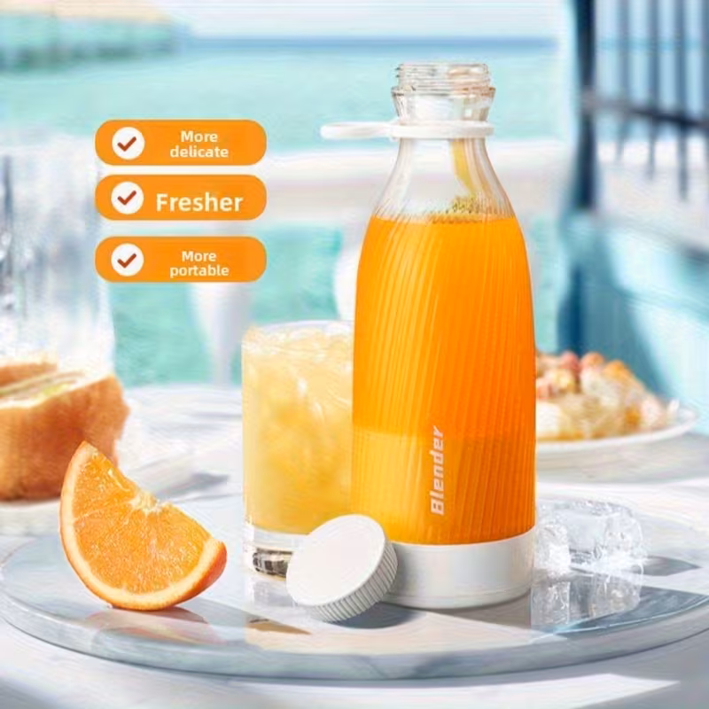 portable usb rechargeable juicer cup multi functional for fresh juice ideal for students and home grade pp material lithium battery 36v or below juicer for home use compact juicer durable plastic Product details 5