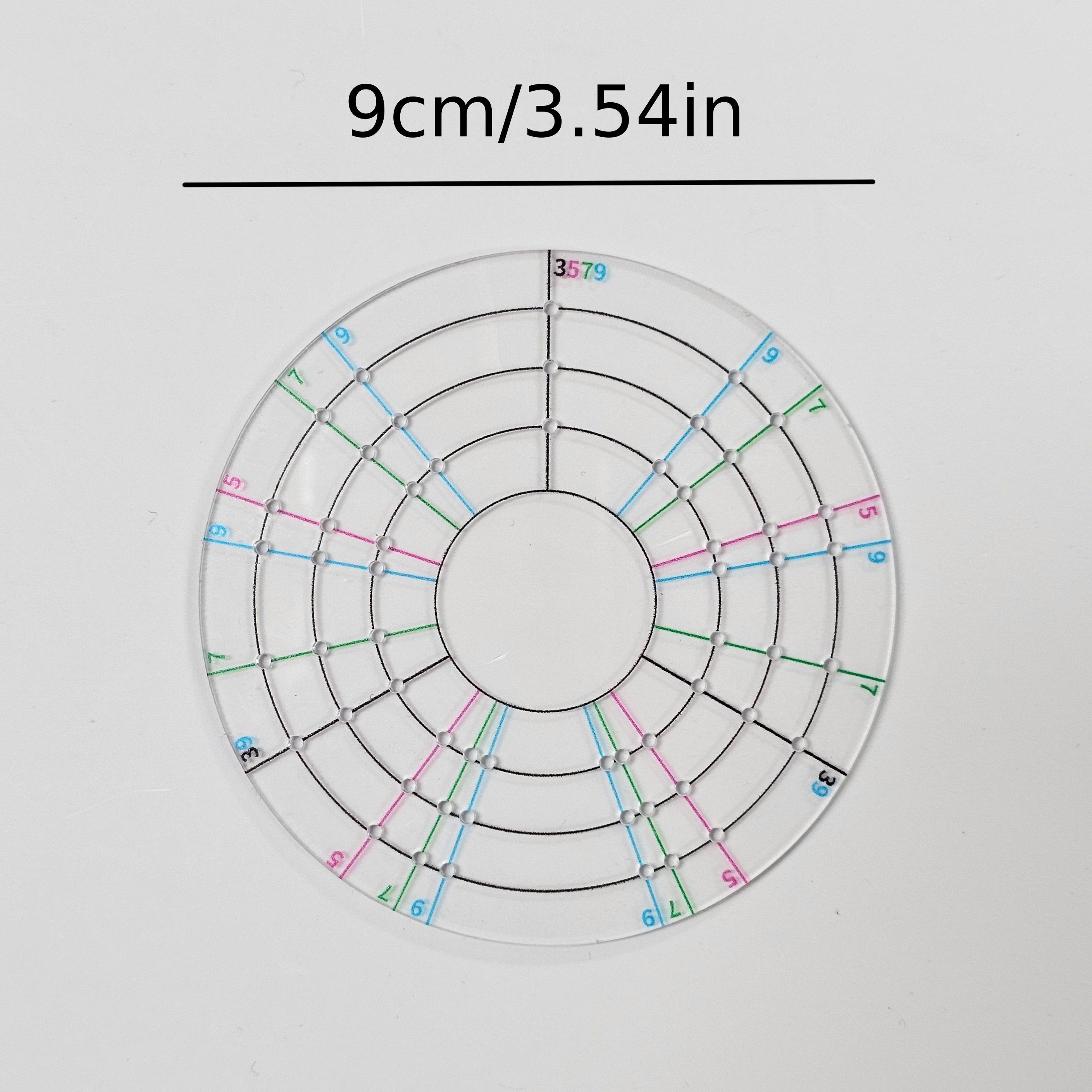 TEMU Acrylic Circle Divider Suitable For Clay, Ceramic Pottery & Model Making - Precision Plastic Clay Splitter With Multi- Division For Artists,