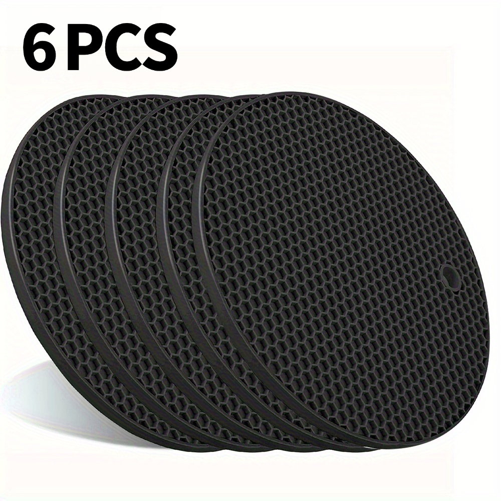 6pcs Of -resistant Silicone Pads - Multifunctional Heat-resistant , Suitable For Hot Plates, Flat-bottomed Pans, And Pots - Easy To Kitchen Heat Pads - Countertop And Table Pads, Use In Kitchen
