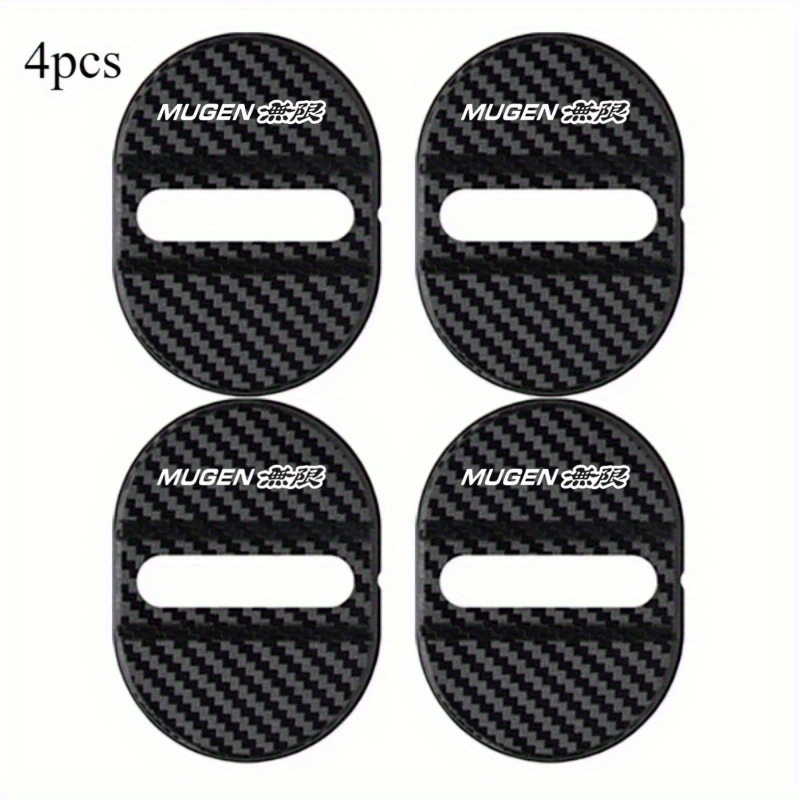 TEMU Wuji 4pcs Door Lock Protective Cover-heavy Noise Reduction, Shock Absorption And Scratch Prevention-suitable For Most Cars, Trucks, Suvs- Door