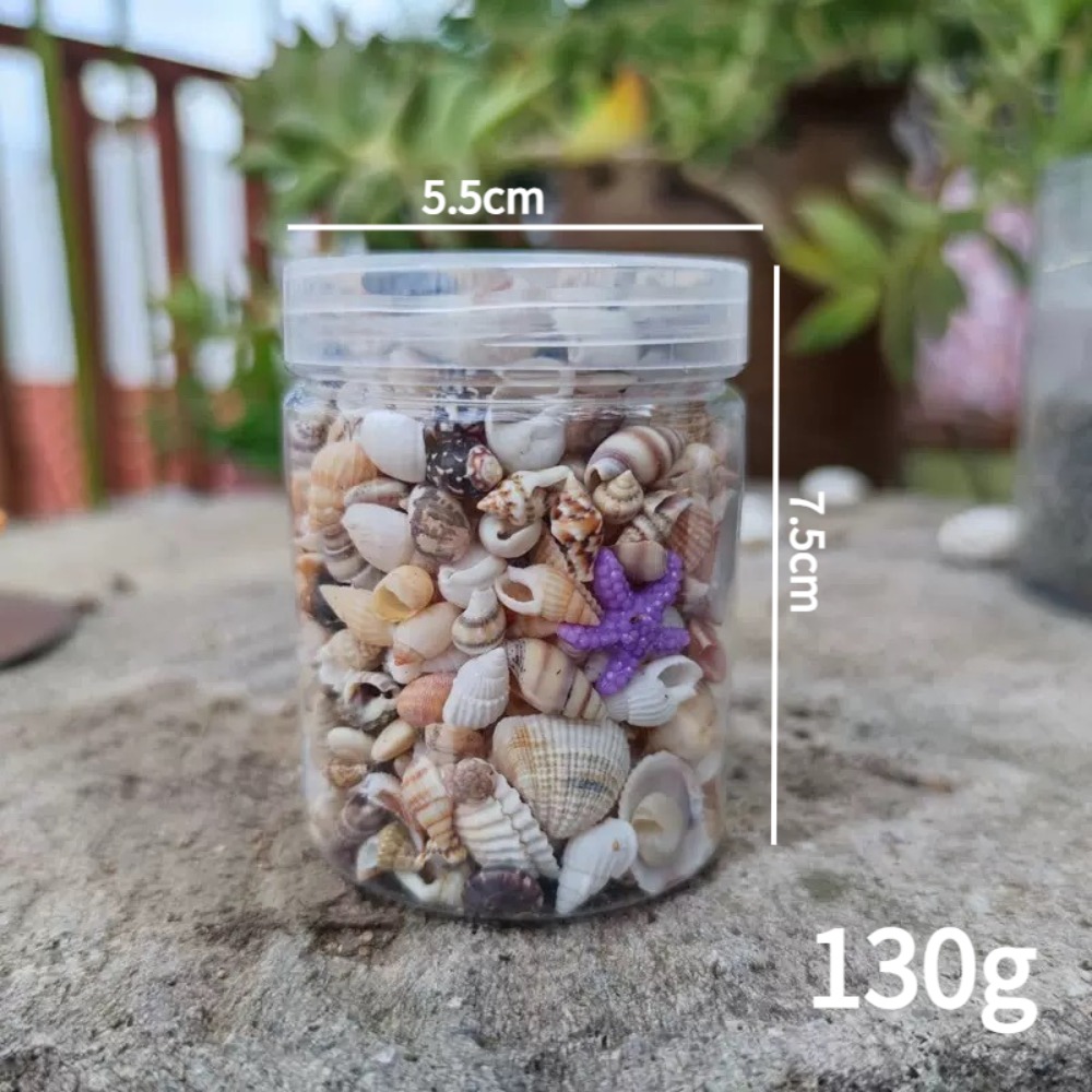TEMU 130g Colorful Shell Sand Mixed Pack | Suitable For Handicrafts, Scrapbooks, Drifting Bottles, And Aquarium Decoration