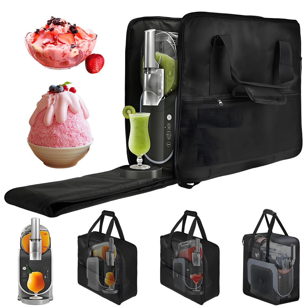 Image of For Fs301/ Drink Maker Case Cover - Protective Carrying Bag With Front-opening Mesh Pocket, Plastic Cover Suitable For Travelers, Party Lovers & Families, Outer Pocket For Storage, Device