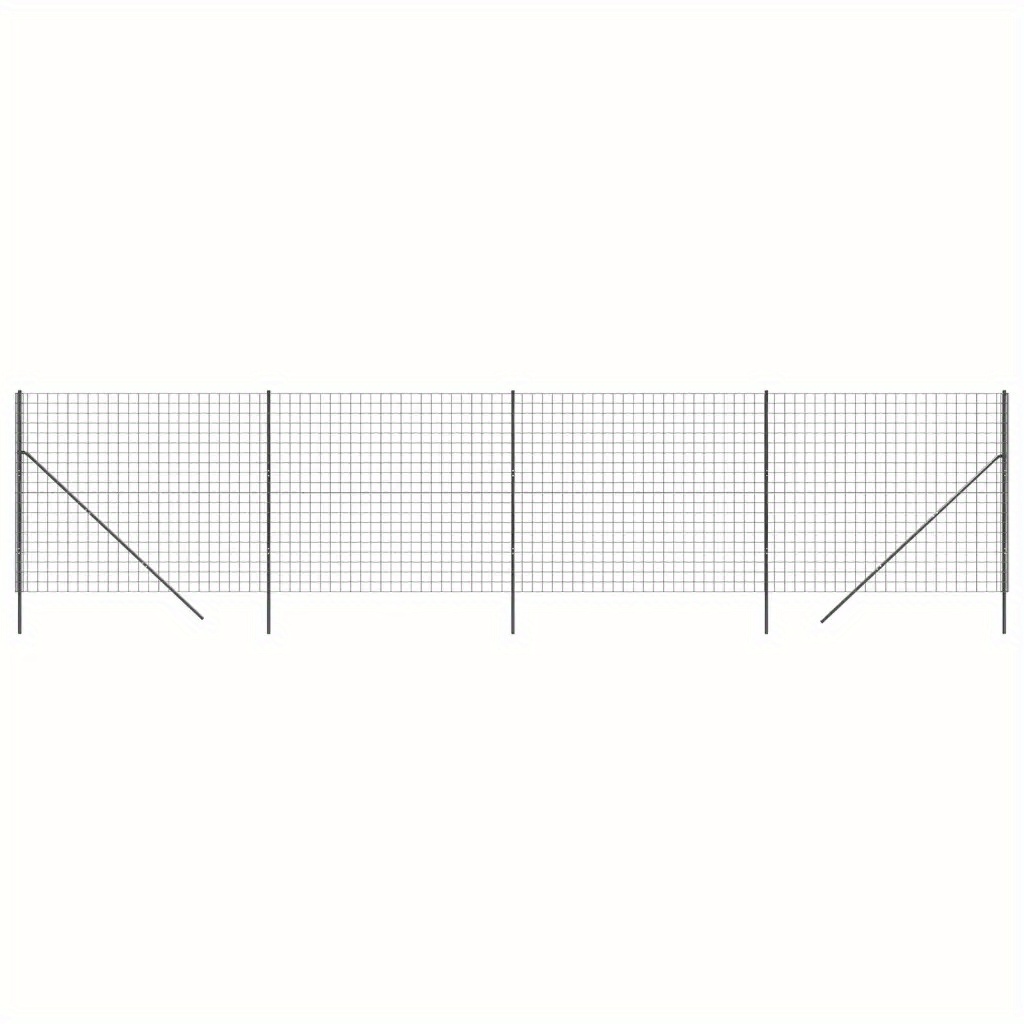 

Clôture en de Fil d' Galvanisé , 1.8x10m - Sécurité Extérieure Revêtement PVC &