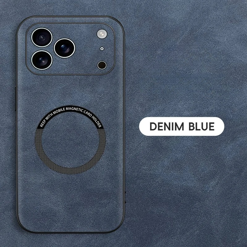 Image of Phone Case: Phone Case - A Luxurious Material Magnetic Phone Protection Case Suitable For Iphone 17air, 16, 15, 14plus, 13, 12 Pro Supports In-car Wireless Charging.