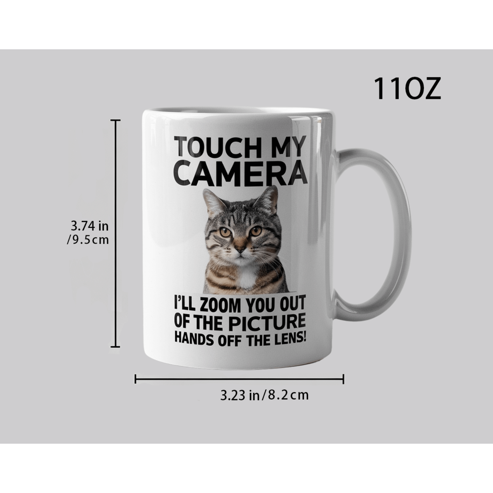1pc 11oz white ceramic coffee mug with funny   camera design perfect gift for   birthdays christmas valentines day durable and stylish for everyday use humorous gift item photography themed mug durable white mug 3