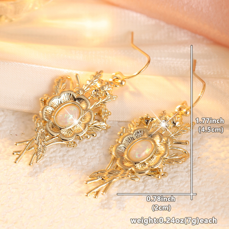 Luxury Bouquet-Style Pendant Earrings for Women