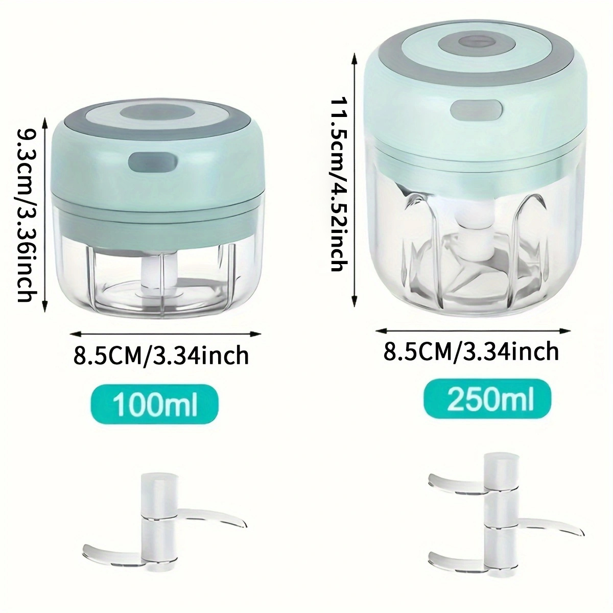 electric mini garlic chopper, portable rechargeable food processor with usb, stainless steel blades, garlic blender for garlic, onion, meat, chili,   tool( ), garlic mincer, meal prep tool, food preparation, portable chopper, handheld blender,   chopping, durable plastic, meat grinder, onion chopper,  , cooking enthusiasts Product details 9