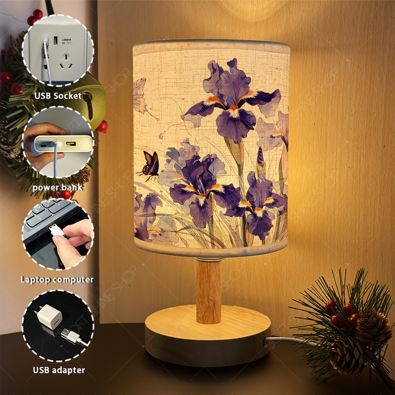 LED Fabric Desk Lamp for Bedroom & Dormitory