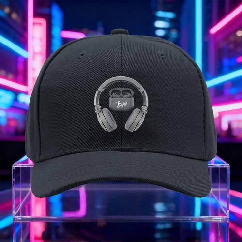 bluetooth charging case with over ear headphones unisex adjustable snapback cap hat outdoor sports casual wear