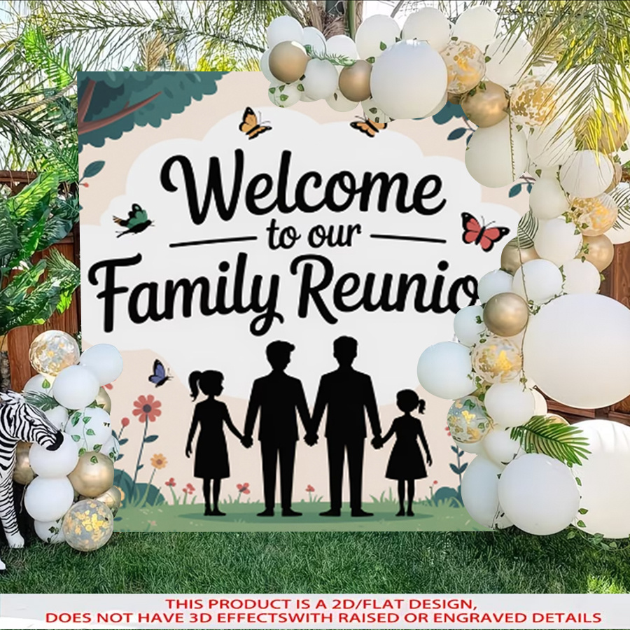 Family Reunion Backdrop Design Template