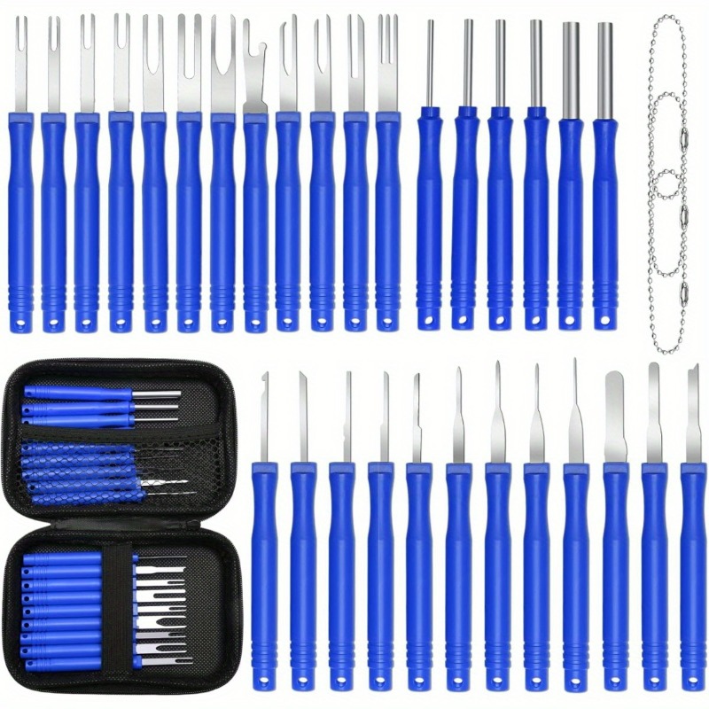 E-shop 34-teiliges Kabelschuh-Entfernungswerkzeug-Set, Elektrisches Stecker-Entfernungswerkzeug-Set, Elektrische Entfernungswerkzeuge, Haushaltsgeräte
