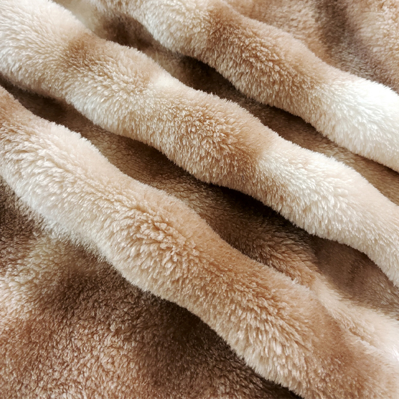 TEMU Luxury Rabbit Plush Flannel Blanket, Thickened High-density Warm Blanket, Suitable For B& Sofa Bedding Decorative Blanket Machine Washable, Easy