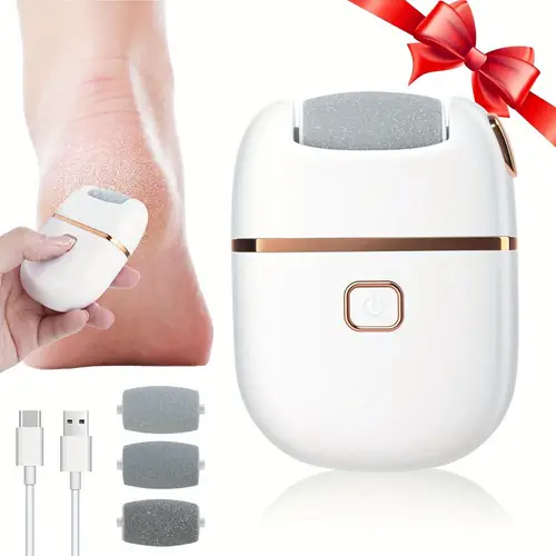 2025 new grinding usb rechargeable metal grinding three grinding heads portable and skin care suitable cracked and dry skin fashion pedicure tools