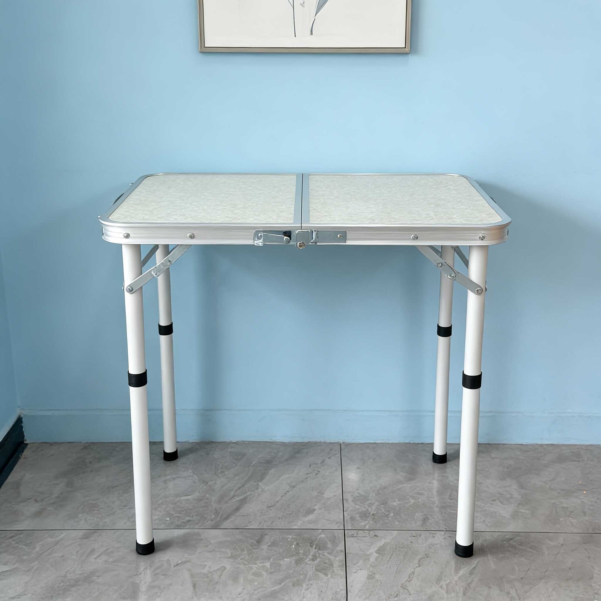   2026 ultra light aluminum alloy outdoor folding table with replacement parts is lightweight and stable meeting the needs of placing items and dining outdoors