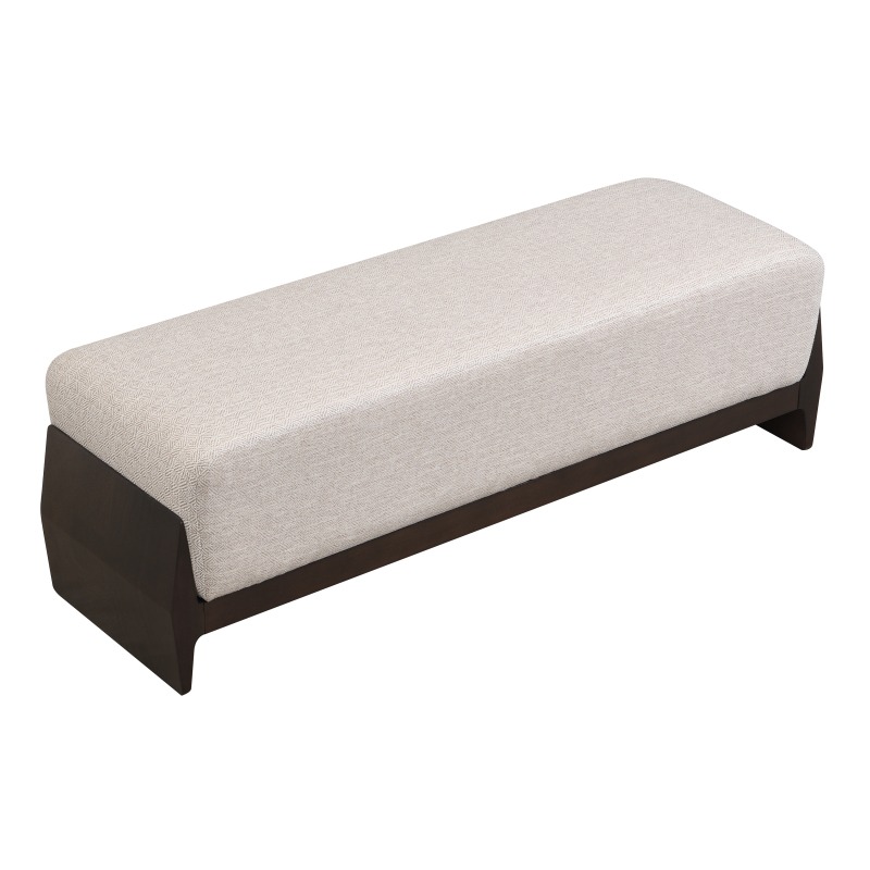 Solid Rubberwood Dining Bench - Thick Cushions & 3-Seater Design