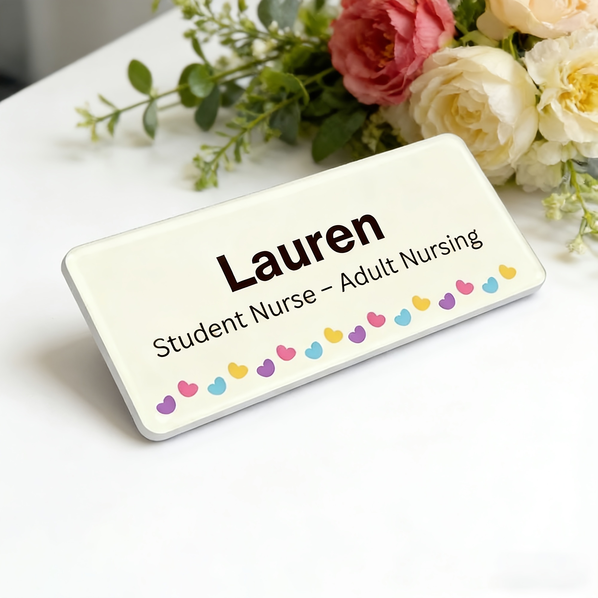 TEMU Custom Personalized Name Tags, Personalized Name Tags Designed For Various Professions Such As Educators, Healthcare Workers, And Hotel Staff,