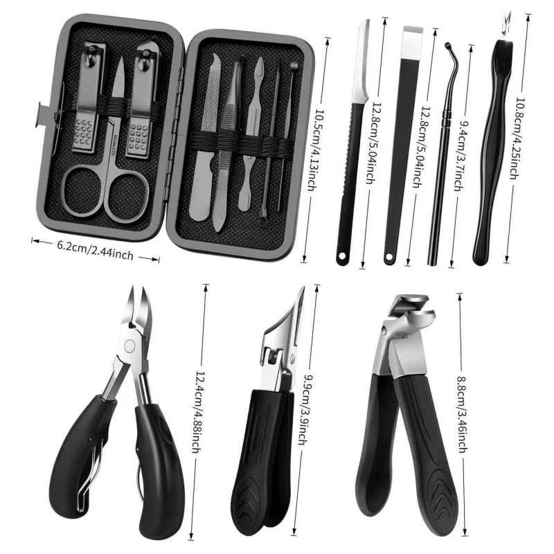 14pcs All-in-One Hand, Foot & Ear Grooming Tool Set