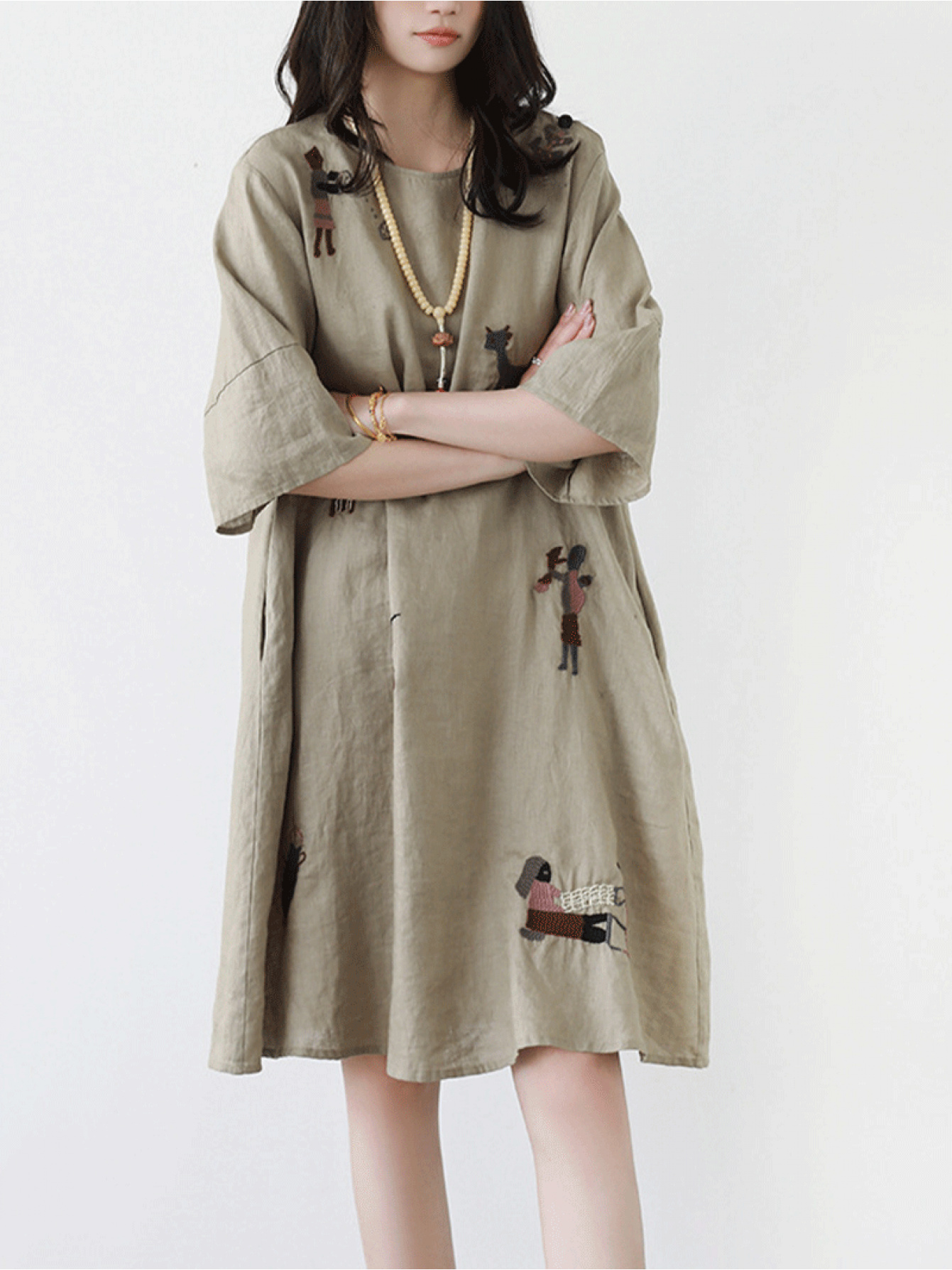 linen dresses for women sold on Temu United States