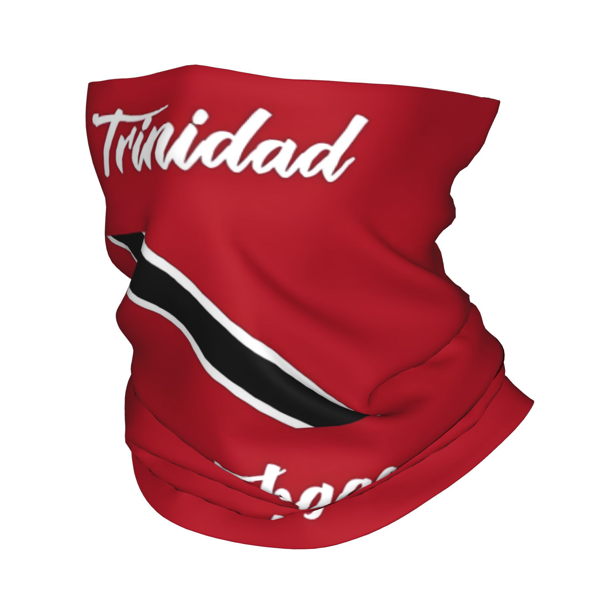 TEMU et Tobago Drapeau Unisexe Mode Imprimé Foulard Enveloppant Cagoule Respirant Foulard de Visage Multifonctionnel Adapté au Sport Cyclisme Fitness