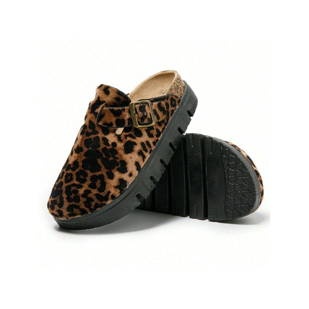 Image of Women's Mules Clogs Non-slip Comfortable Cork With Adjustable Garden Shoes, Women Shoes