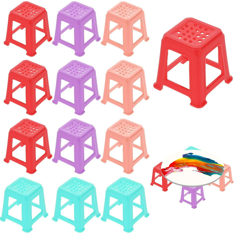 12pcs Canvas Stands For Canvas Feet Risers - Fluid & Acrylic Pouring Paint Supplies - Solid Color Pouring Tools