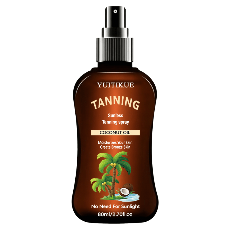 Image of Coconut Tanning Oil Self-tanner Waterproof Tanner Tanner Indoor Tanner Tanner Moisturizing Nourishing Spray Bottle Convenient To Carry, Oxybenzone Free Coconut Tanning Oil-