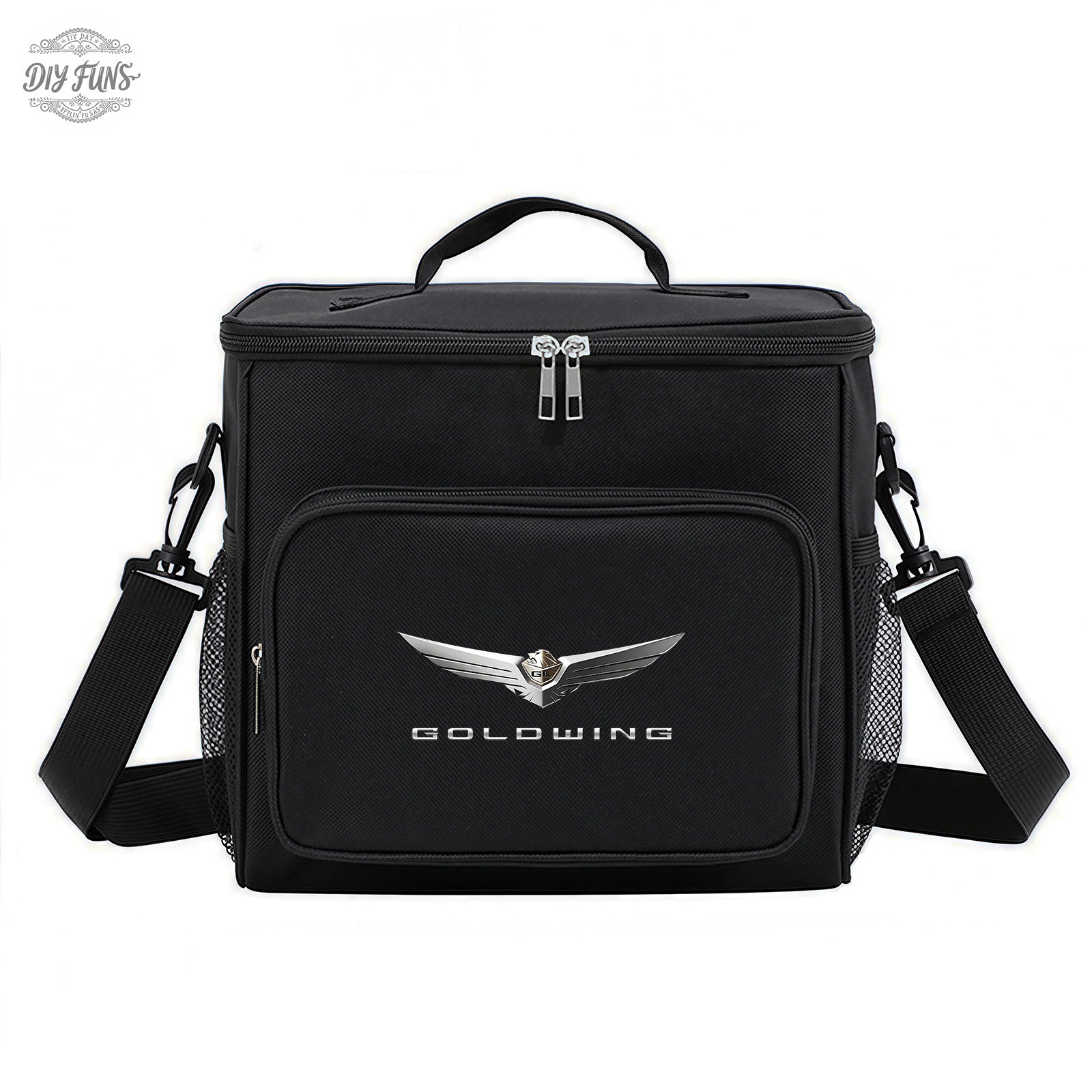 TEMU Sac de rangement isotherme 1 pièce pour GL1800, tissu Oxford robuste avec couche de feuille d'aluminium, pliable pour moto pour les , poches