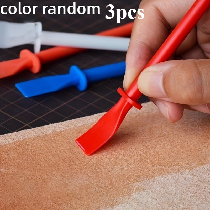 TEMU Applicatore di colla a lunga da 3 pezzi, casuale - Facile da - per progetti, dipinti e lavori in pelle - Colori vivaci multipli
