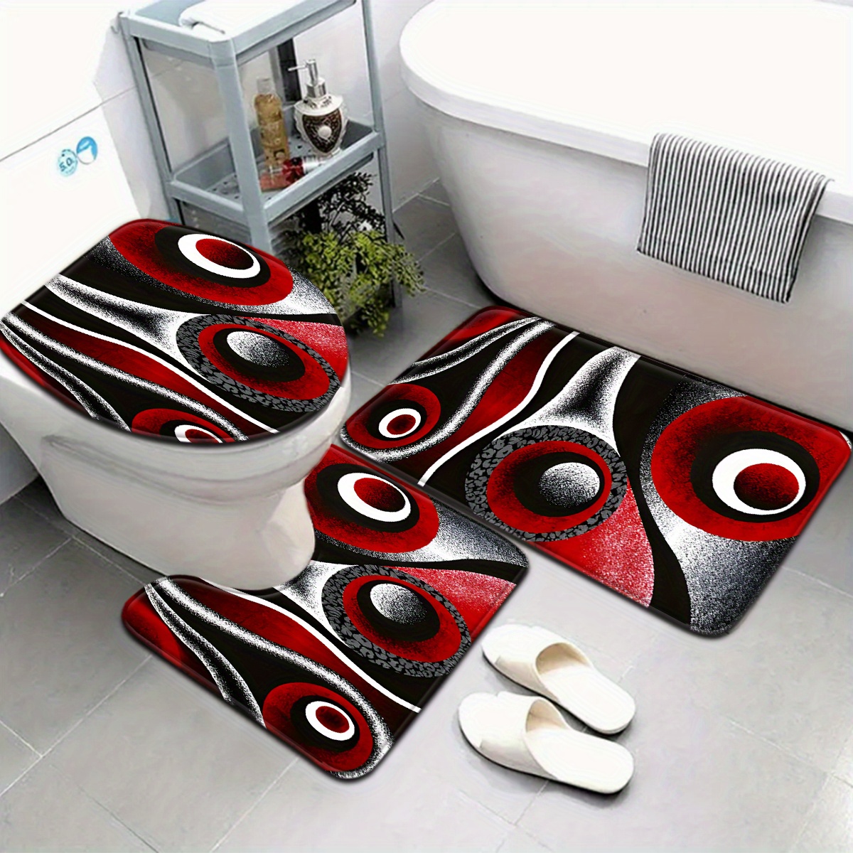 Shanell Orange Bath Mat, image size:1200x1200