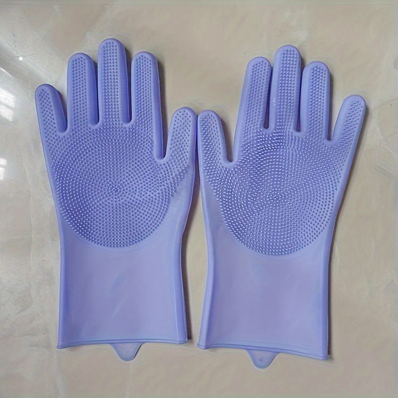 multi functional dishwashing gloves reusable suitable for kitchen bathroom and patio durable hygienic non slip design with cleaning bristles   pink plush lined dishwashing gloves are essential for   dishwashing Product details 6