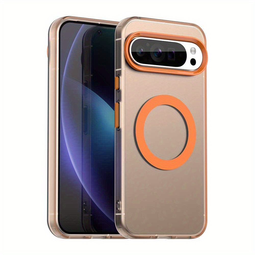 

Magnetic Back Cover For Pixel 9 Pro Xl, Pixel 9 Pro, 8 Pro, And 8a In , Made Of Translucent Pc And Tpu For Shock Resistance.