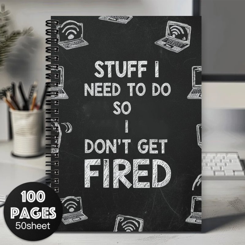 TEMU Planning Pads Notebooks - "to-do, I Be " Spiral Journal, With Workplace Humor, Product Planner, Spiral-bound Planner, Suitable For Workplace,