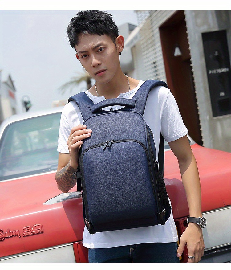 professional photography backpack durable nylon camera bag with tripod pouch lens compatible outdoor digital camera case   in black blue red details 7