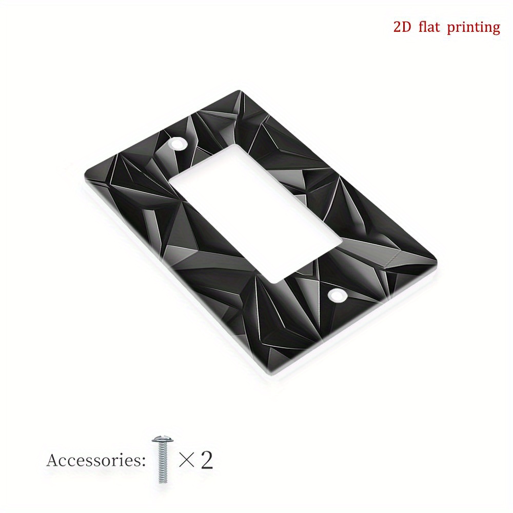 TEMU 1pc Couverture Murale à Motif Géométrique Noir en Impression 2D, Décoration Durable pour Cuisine et Bureau, qui Rehausse Tout Espace, 2D Plat