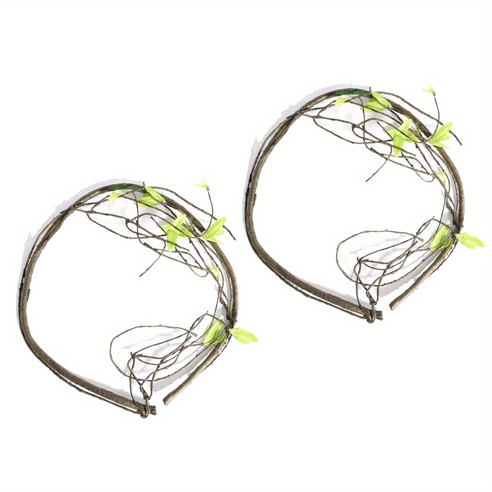 Image of 2pcs 90cm Real Touch Fake Tree Branches Rattan Artificial Flower Vine For Garden Diy Decoration Wreath Scrapbooking Floral