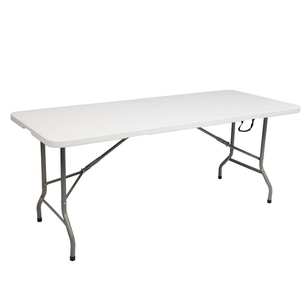 6-foot Collapsible Outdoor Rectangular Plastic Table