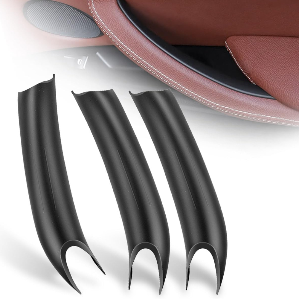 TEMU Lhd 3pcs Black Interior Door Pull Handle Covers Side For X5 F15 2013 2014 2015 2016 2017 2018, For X6 F16 2014 2015 2016 2017 2018 2019