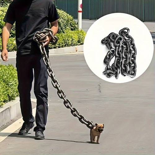 59 5 inch funny dog leash halloween prank chain with cartoon lightweight durable plastic for costume parties photo props outdoor sturdy construction easy to carry dog leash accessories design easy carry leash dog leash dog chain stuff for dog halloween dog chain dog accessory dog chain